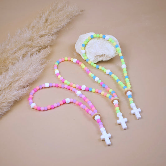 Chapelet phosphorescent Confettis 33 cm
