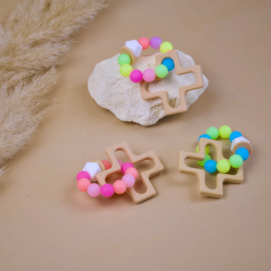 Hochet phosphorescent en perles