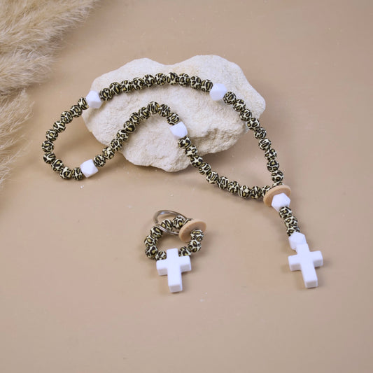 Chapelet et porte-clé Léopard