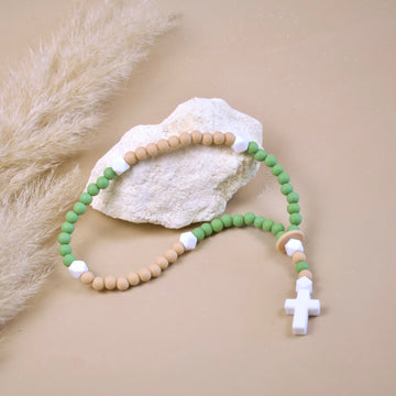 Chapelet vert 33 cm
