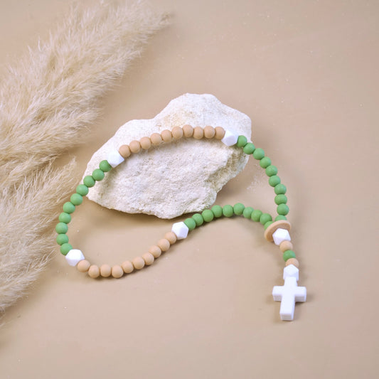 Chapelet vert 33 cm