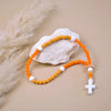 Chapelet orange 33 cm