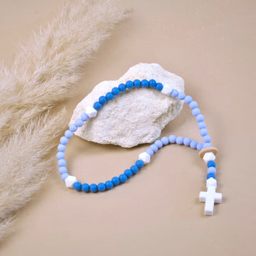 Chapelet bleu 33 cm