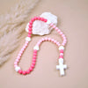 Chapelet rose 50 cm