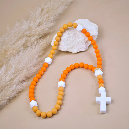 Chapelet orange 50 cm