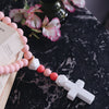 Chapelet rose 50 cm
