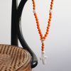 Chapelet orange 33 cm