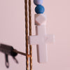 Chapelet bleu 33 cm